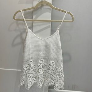 LF White lace top